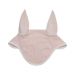 Bonnet anti-mouches logo multicolore White Line Edition Equestro Rose