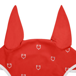 Bonnet anti-mouches logo multicolore White Line Edition Equestro Rouge