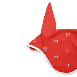 Bonnet anti-mouches logo multicolore White Line Edition Equestro Rouge