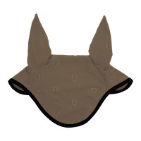 Oornetje tegen vliegen met meerkleurig logo Black Line Edition Equestro Walnoot
