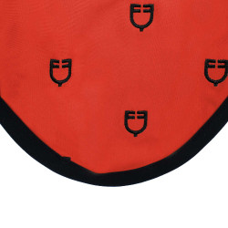Bonnet anti-mouches logo multicolore Black Line Edition Equestro Rouge / noir