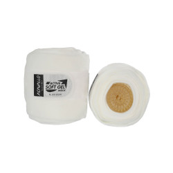 Bandes en gel et polaire Acavallo par paire Blanc Bandes en gel et polaire Acavallo par paire Blanc