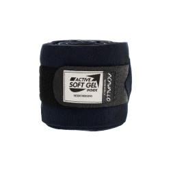 Gel- en fleecebanden Acavallo per paar Blauw