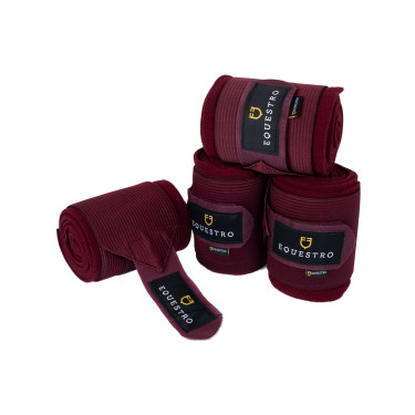 Ademende werkbandages van fleece en elastiek per 4 Equestro Ademende werkbandages van fleece en elastiek per 4 Equestro