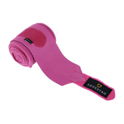 Bandes de travail en polaire et élastique respirantes par 4 Equestro Fuchsia Rose