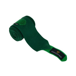 Bandes de travail en polaire et élastique respirantes par 4 Equestro Vert chasseur