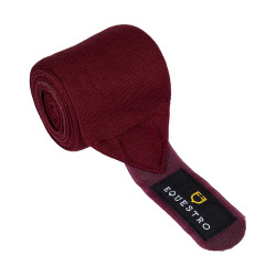 Bandes de repos en laine par 4 Equestro Bordeaux Bandes de repos en laine par 4 Equestro Bordeaux