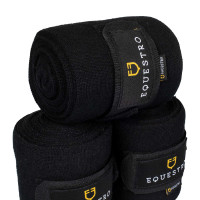 Wolbandages voor rust per 4 Equestro Zwart Wolbandages voor rust per 4 Equestro Zwart