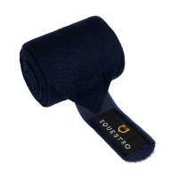 Bandes de repos en laine par 4 Equestro Noir