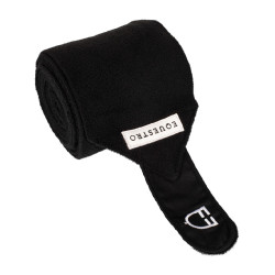 Bandes de polo respirantes poney Trim par 4 Equestro Noir / noir