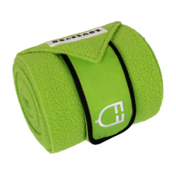 Ademende pony-polo bandages Trim per 4 Equestro Citroen / zwart Geel