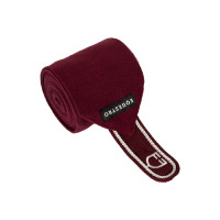 Bandes de polo poney avec logo brodé Diamond par 4 Equestro Blanc Bandes de polo poney avec logo brodé Diamond par 4 Equestro Blanc