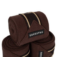 Polo bandages pony met geborduurd Diamond-logo per 4 Equestro Wit