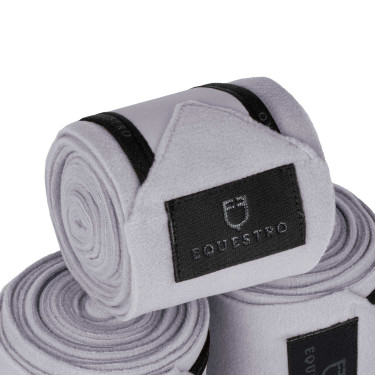 Polobandages per 4 Equestro Grijs / zwart
