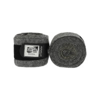 Wollen polos wraps met Acavallo-gel per paar Grijs / rood