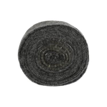 Bandes de polo en laine vierge avec gel Acavallo par paire Gris / rouge