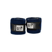 Wollen polos wraps met Acavallo-gel per paar Zwart