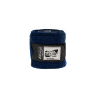 Bandes de polo en laine vierge avec gel Acavallo par paire Bleu