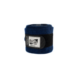 Wollen polos wraps met Acavallo-gel per paar Blauw Wollen polos wraps met Acavallo-gel per paar Blauw