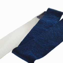 Wollen polos wraps met Acavallo-gel per paar Blauw Wollen polos wraps met Acavallo-gel per paar Blauw