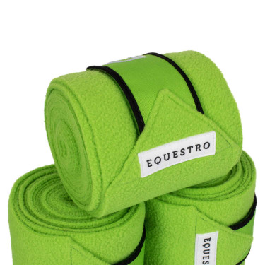 Polo bandages klittenbandsluiting Trim per 4 Equestro Citroen / zwart Geel