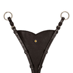 Attache de martingale réglable Equestro Marron foncé