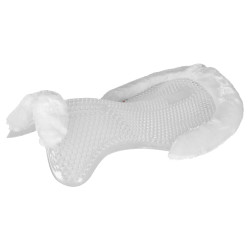Amortisseur thérapeutique en gel réhausse avant en laine écologique Acavallo Transparent / blanc Amortisseur thérapeutique en gel réhausse avant en laine écologique Acavallo Transparent / blanc