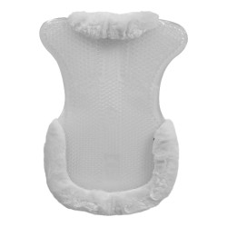 Amortisseur thérapeutique en gel réhausse avant en laine écologique Acavallo Transparent / blanc Amortisseur thérapeutique en gel réhausse avant en laine écologique Acavallo Transparent / blanc