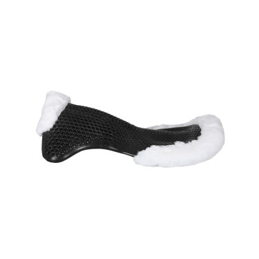 Therapeutische gel schokdemper met ecologische wol vooraan verhoogd Acavallo Zwart / wit