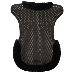 Amortisseur thérapeutique en gel réhausse avant en laine écologique Acavallo Noir / noir