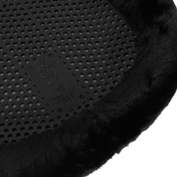 Therapeutische gel schokdemper met ecologische wol vooraan verhoogd Acavallo Zwart / zwart