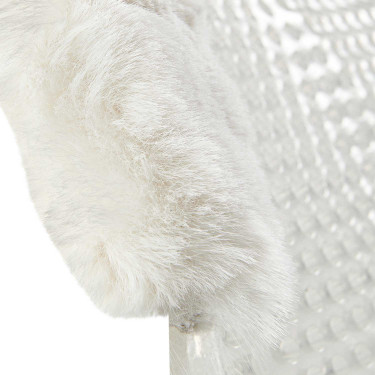 Therapeutische gel pad met achterverhoging in ecologische wol Acavallo Transparant / natuurlijk