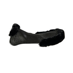 Amortisseur thérapeutique en gel avec rehausse arrière en laine écologique Acavallo Noir / noir