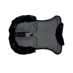 Amortisseur thérapeutique en gel avec rehausse arrière en laine écologique Acavallo Noir / noir