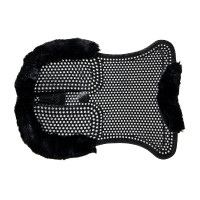 Therapeutische gel pad met achterverhoging in ecologische wol Acavallo Zwart / zwart Therapeutische gel pad met achterverhoging in ecologische wol Acavallo Zwart / zwart