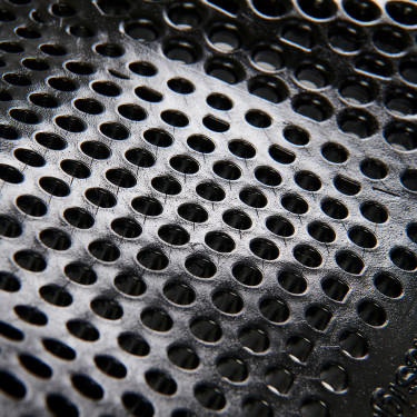 Therapeutische gel pad met achterverhoging in ecologische wol Acavallo Zwart / zwart