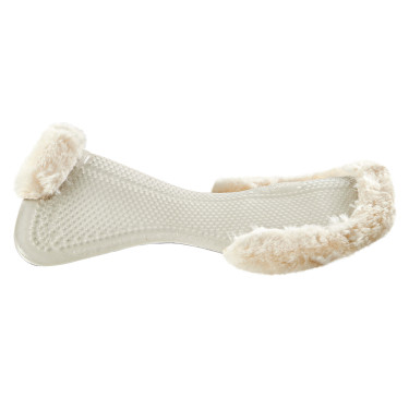 Amortisseur thérapeutique en gel découpe et bordure en laine de mouton avec Dri-Lex Acavallo Transparent / naturel Amortisseur thérapeutique en gel découpe et bordure en laine de mouton avec Dri-Lex Acavallo Transparent / naturel