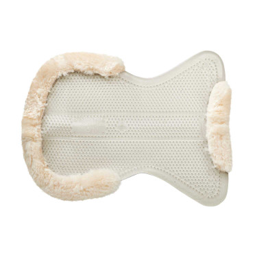 Amortisseur thérapeutique en gel découpe et bordure en laine de mouton avec Dri-Lex Acavallo Transparent / naturel Amortisseur thérapeutique en gel découpe et bordure en laine de mouton avec Dri-Lex Acavallo Transparent / naturel