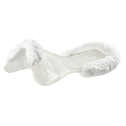 Therapeutische gel pad uitsnijding in ecologische wol Acavallo Transparant / wit