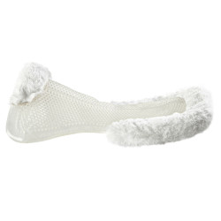 Amortisseur thérapeutique en gel découpe en laine écologique Acavallo Transparent / blanc Amortisseur thérapeutique en gel découpe en laine écologique Acavallo Transparent / blanc