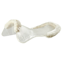 Therapeutische gel pad uitsnijding in ecologische wol Acavallo Transparant / natuurlijk