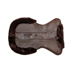 Therapeutische gel pad uitsnijding in ecologische wol Acavallo Bruin / bruin