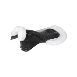 Therapeutische gel pad uitsnijding in ecologische wol Acavallo Zwart / wit