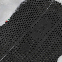 Amortisseur thérapeutique en gel découpe en laine écologique Acavallo Noir / blanc Amortisseur thérapeutique en gel découpe en laine écologique Acavallo Noir / blanc