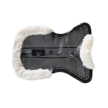 Therapeutische gel pad uitsnijding in ecologische wol Acavallo Zwart / natuur