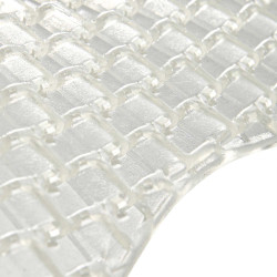 Ademend gelkussen met uitsnijding van schapenwol Acavallo Transparant / wit