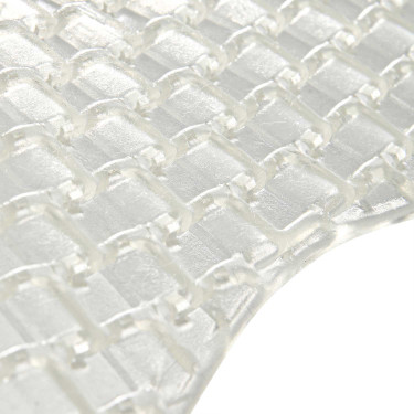 Ademend gelkussen met uitsnijding van schapenwol Acavallo Transparant / wit