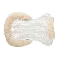 Amortisseur respirant en gel avec découpe en laine de mouton Acavallo Transparent / naturel