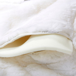 Amortisseur mémoire de forme réhausse avant et arrière en EVA Acavallo Blanc / blanc