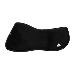 Geheugenfoam schokdemper verhoger vooraan in volledig schapenvacht Acavallo Zwart Geheugenfoam schokdemper verhoger vooraan in volledig schapenvacht Acavallo Zwart